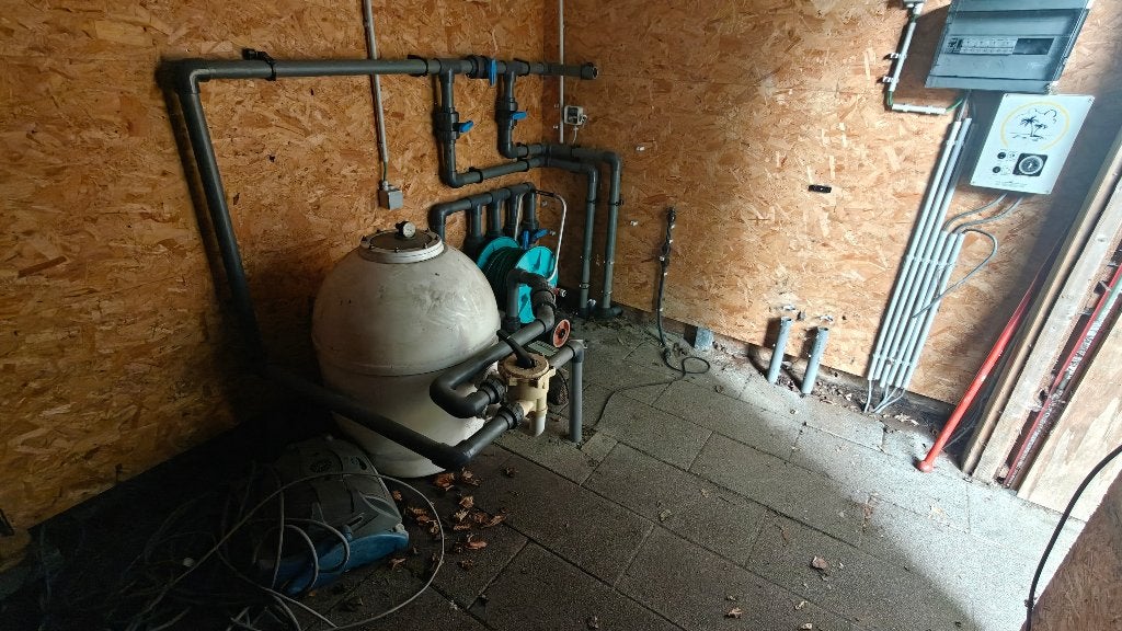 Technisch lot zwembadpomp, filterton, leidingen en sturing,, Ophalen, Gebruikt, Overige typen