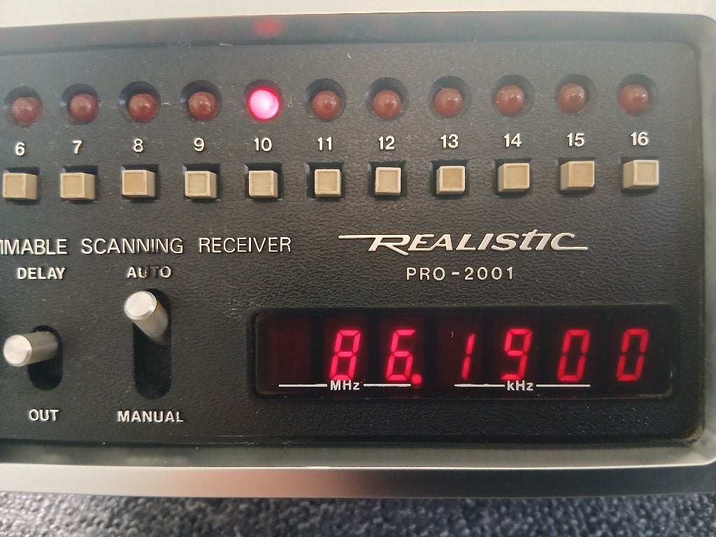 Realistic PRO-2001 scanner, Ophalen, Gebruikt, Minder dan 30 kanalen