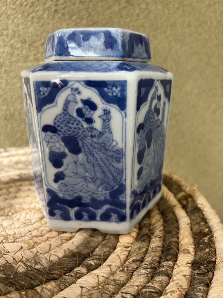 Chinese gemberpot Chinees porselein opbergpot pot vintage, Verburgt Vintage, Overige typen, Ophalen of Verzenden, Schipluidenlaan 20 5035KJ Tilburg