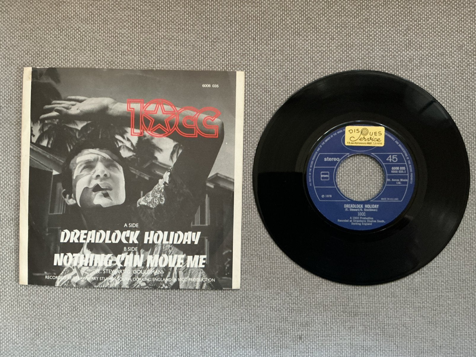 10CC single vinyl. Dreadlock Holiday., Ophalen of Verzenden, Zo goed als nieuw, Pop