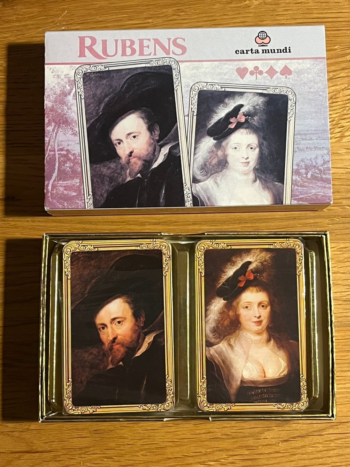 Rubens speelkaarten van Carta Mundi 2 complete bridge-decks, Verzenden, Zo goed als nieuw, Speelkaart(en)