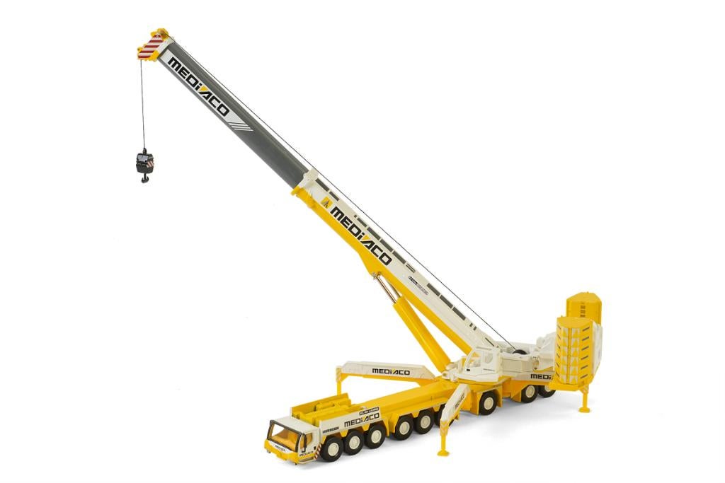 WSI 71-2007 MEDIACO Liebherr LTM 1750-9.1 Kraan, Hobby en Vrije tijd, Modelauto's | 1:87, Ophalen of Verzenden, Nieuw, Hijskraan, Tractor of Landbouw
