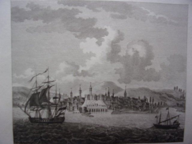 Gezicht op Gallipoli ca. 1800 Italië, Antiek en Kunst, Origineel, Ophalen of Verzenden, Gravure, 15 cm