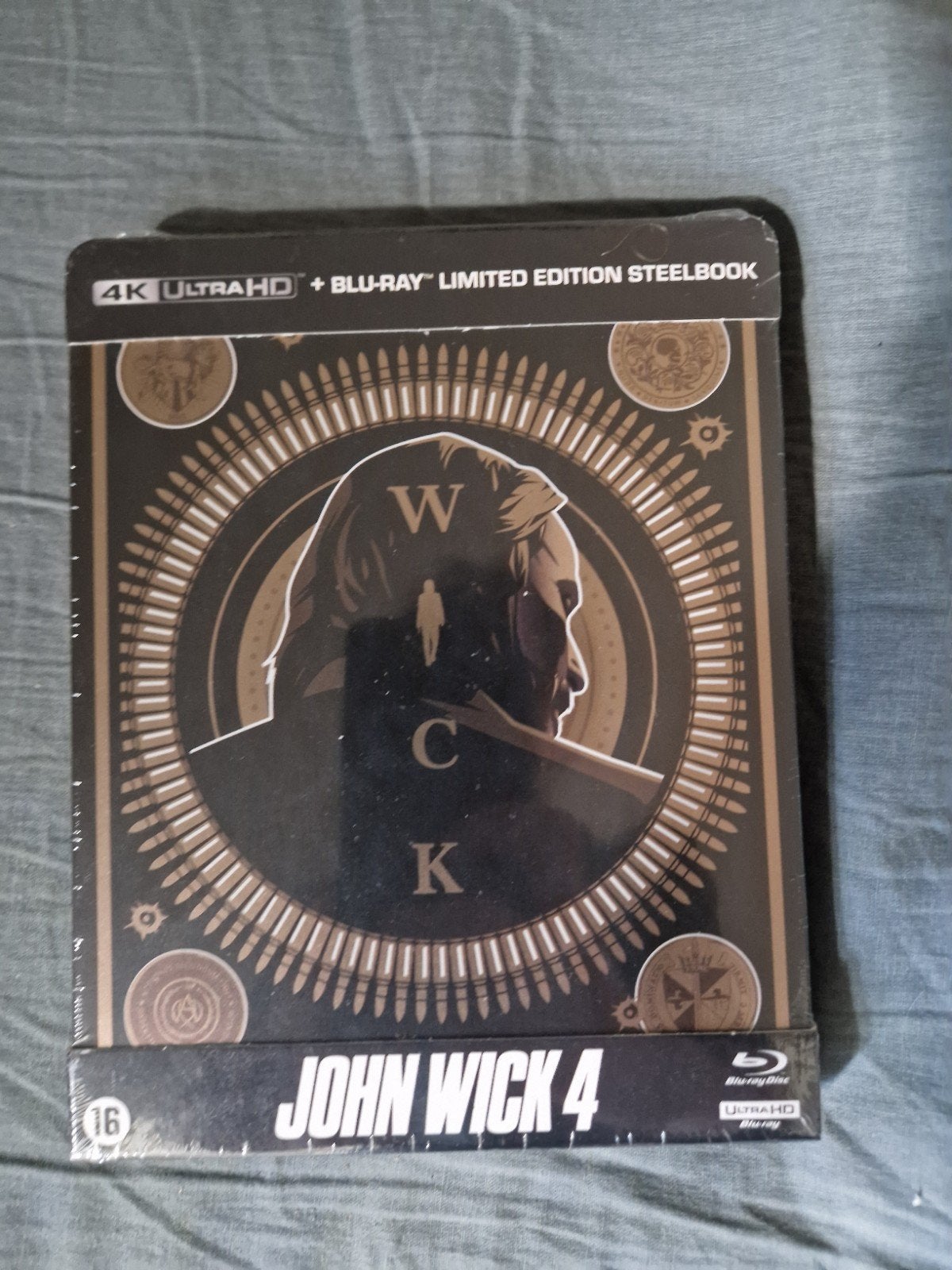 John Wick 4 4K Ultra HD + Blu-ray Limited Edition Steelbook, Engels, Vanaf 16 jaar, Film, Nederlands