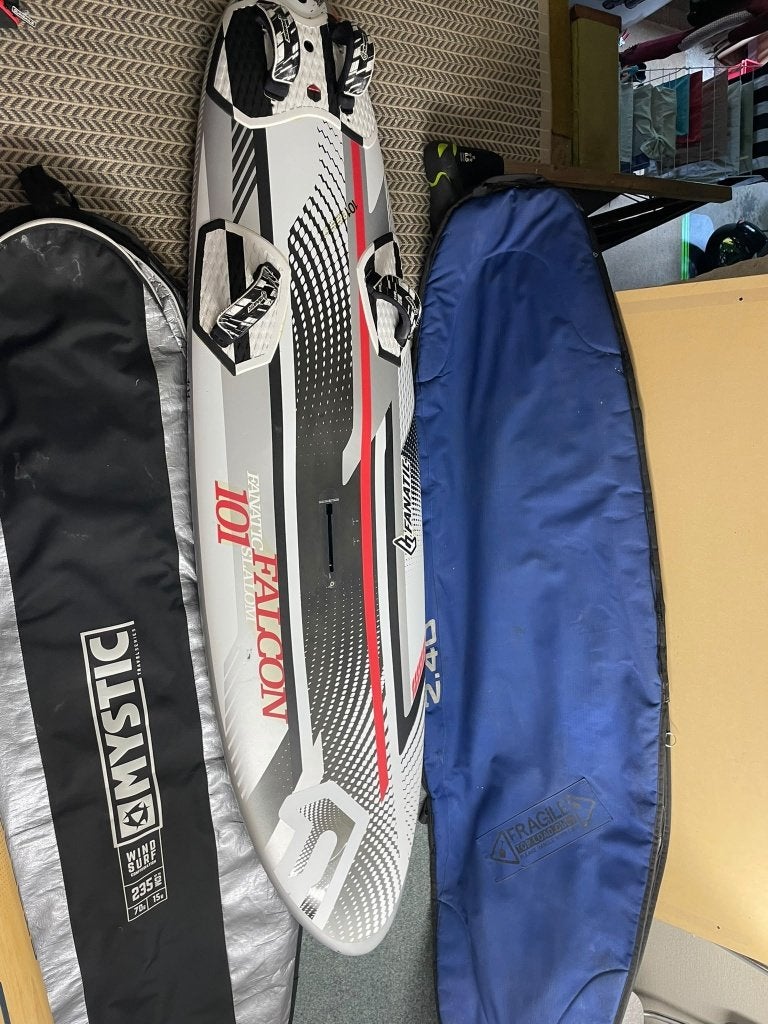 Fanatic Falcon 101 / iSonic 49  2010/ Severne Mach2, Watersport en Boten, Ophalen, Gebruikt, Minder dan 250 cm, Minder dan 3.5 m²