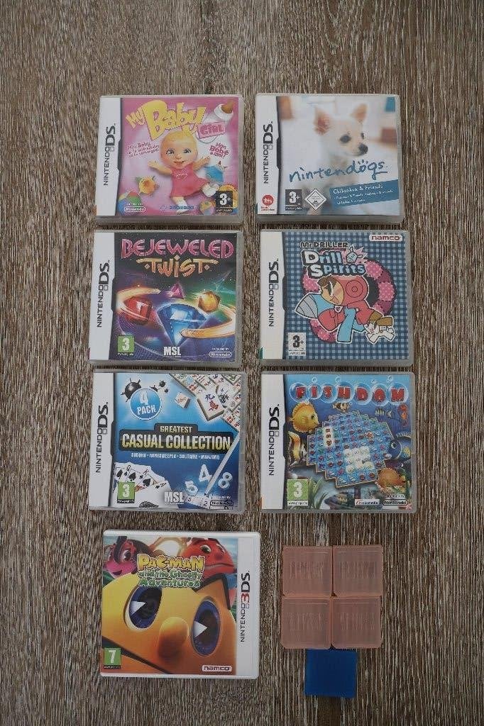 Nintendo DS & 3DS games + opbergdoosjes, Ophalen, Gebruikt, Overige genres, 1 speler
