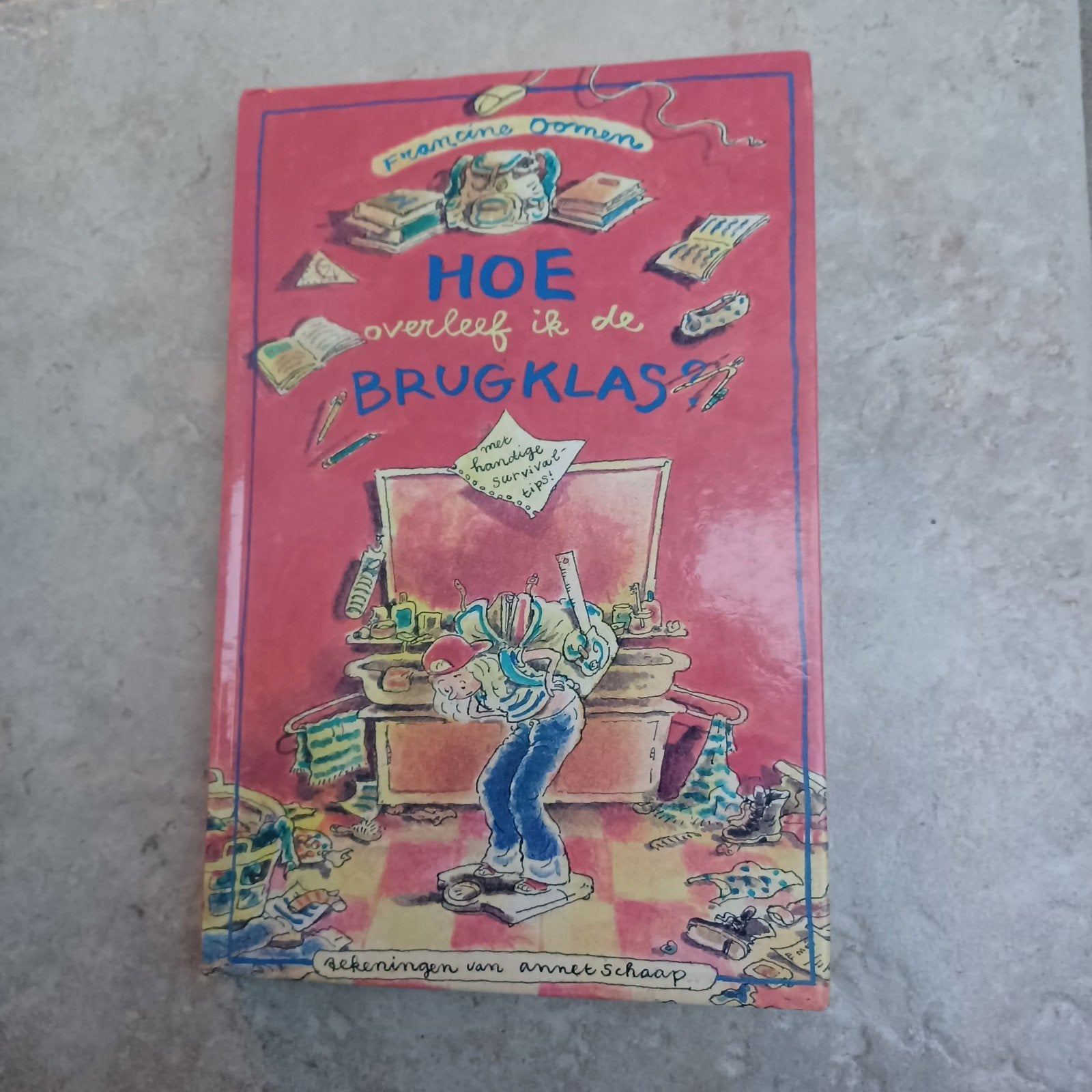 hoe overleef ik de brugklas leesboek, Boeken, Ophalen of Verzenden, Zo goed als nieuw, Francine Oomen