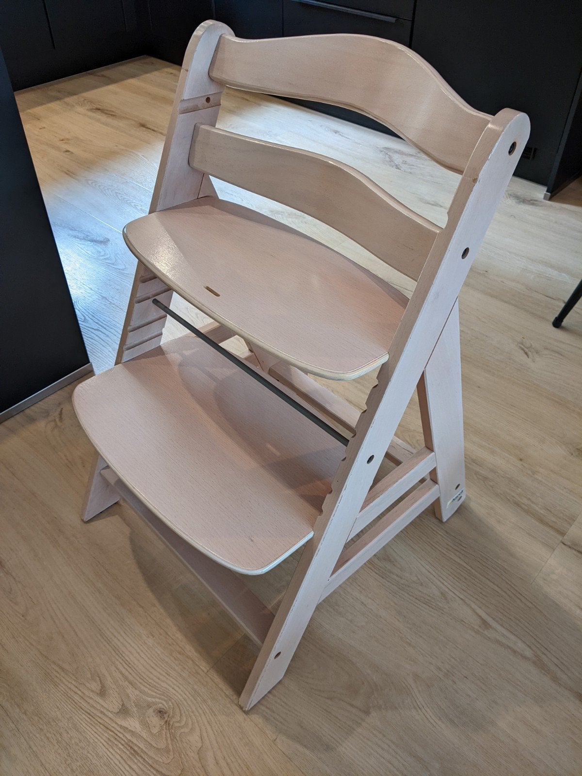 Kinderstoel Hauck Beta+ White Wash Meegroei stoel, Ophalen, Gebruikt, Meegroeistoel, Aanschuifbaar