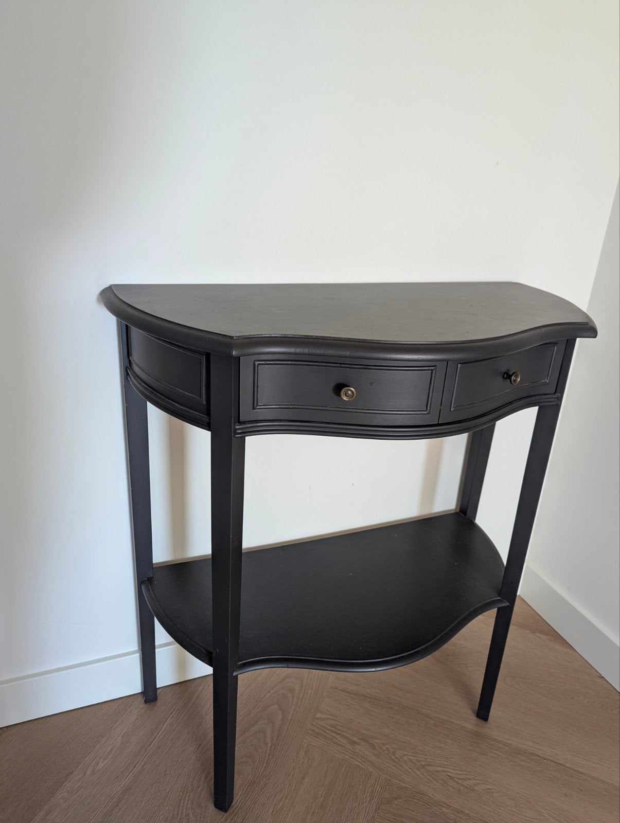 Black Console Table, Huis en Inrichting, Tafels | Sidetables, Ophalen, 50 tot 100 cm, Zo goed als nieuw, 25 tot 50 cm