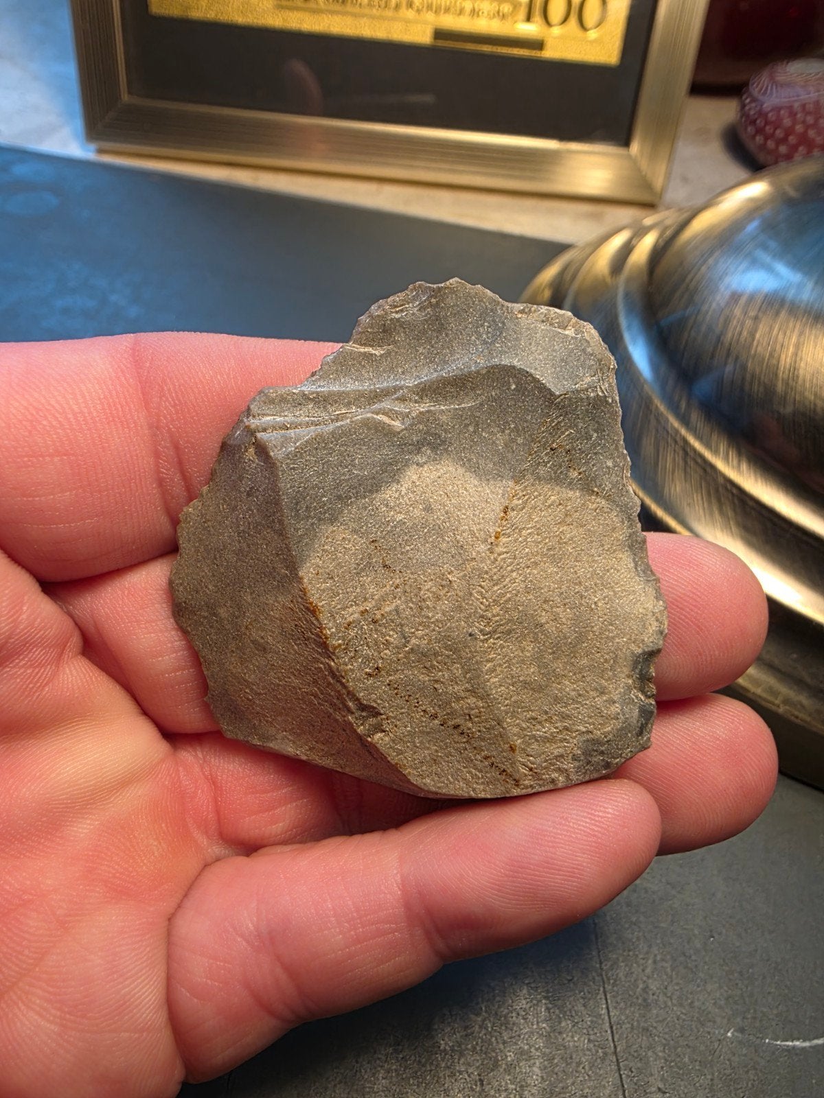 Prehistorische Vuistbijl - Oude Verzameling Biface, Verzamelen, Ophalen of Verzenden