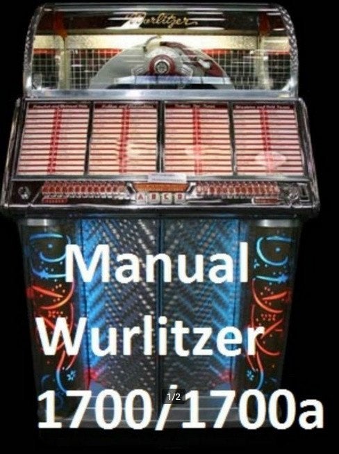 Boekwerk Manual Handleiding wurlitzer 1700/1700a, Verzamelen, Ophalen of Verzenden, 1950 tot 1960, Seeburg