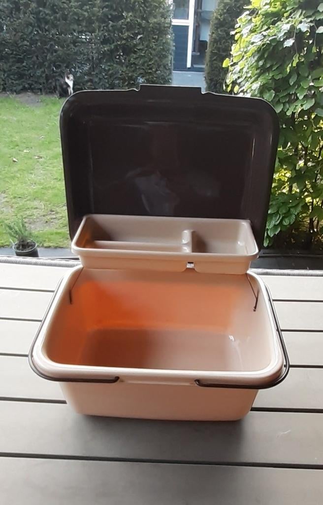 Vintage Curver Naaibox / Beautycase 40x30x22cm, Ophalen of Verzenden, Overige typen