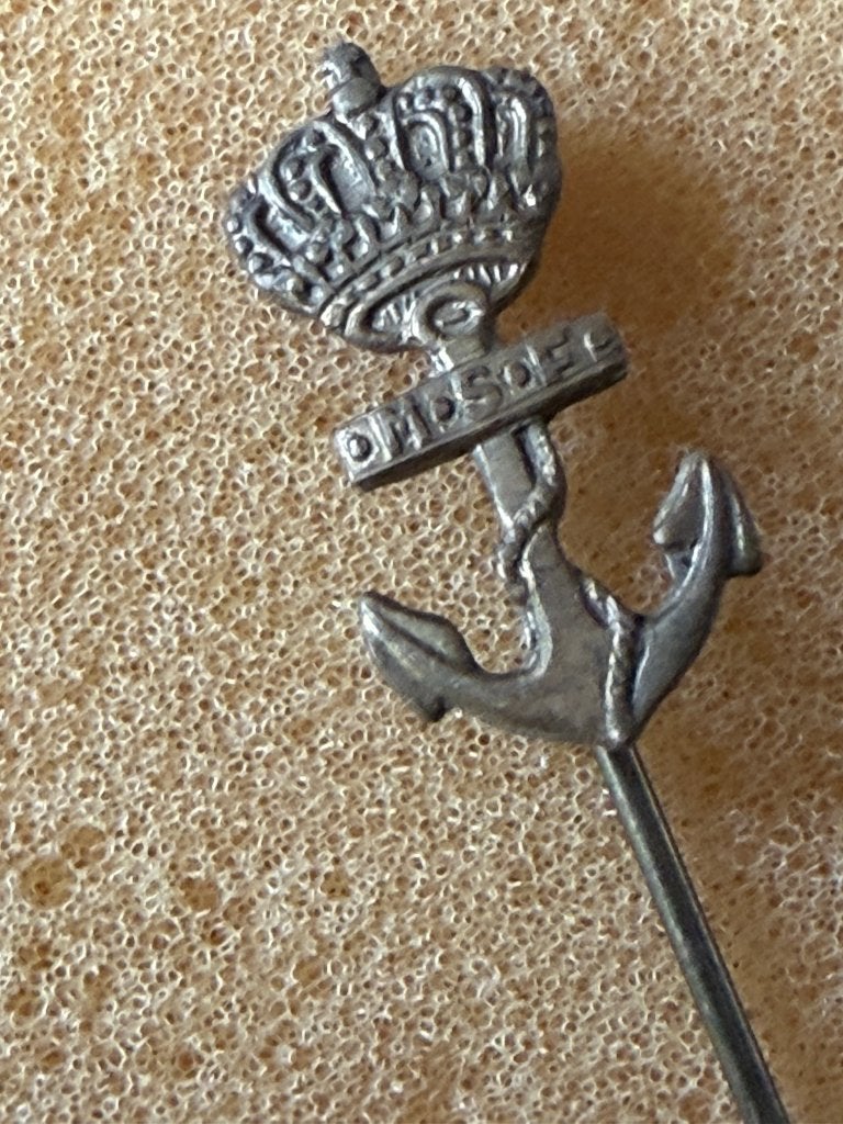 speldje MSF Marine Sanatorium Fonds, Verzamelen, Ophalen of Verzenden, Marine, Nederland, Embleem of Badge