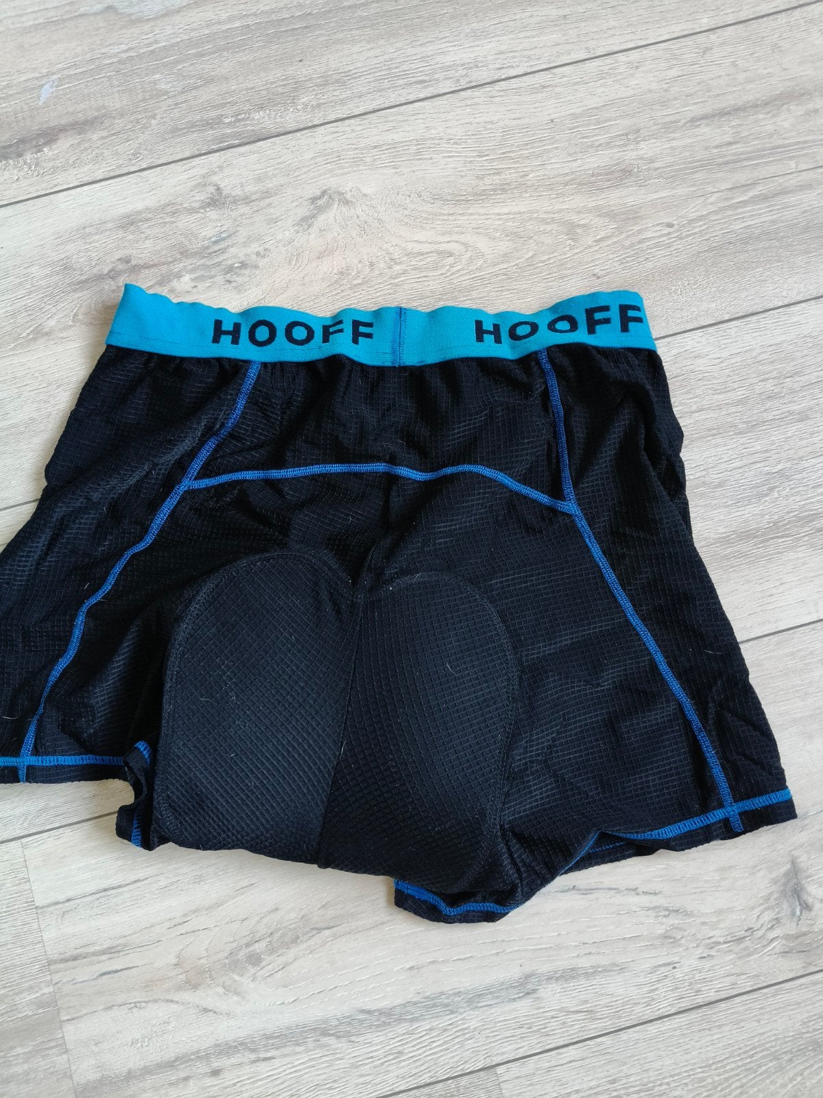 HOOFF Fietsbroek met Gelvulling - Maat L, Maat 52/54 (L), Zwart, Zo goed als nieuw, Hardlopen of Fietsen