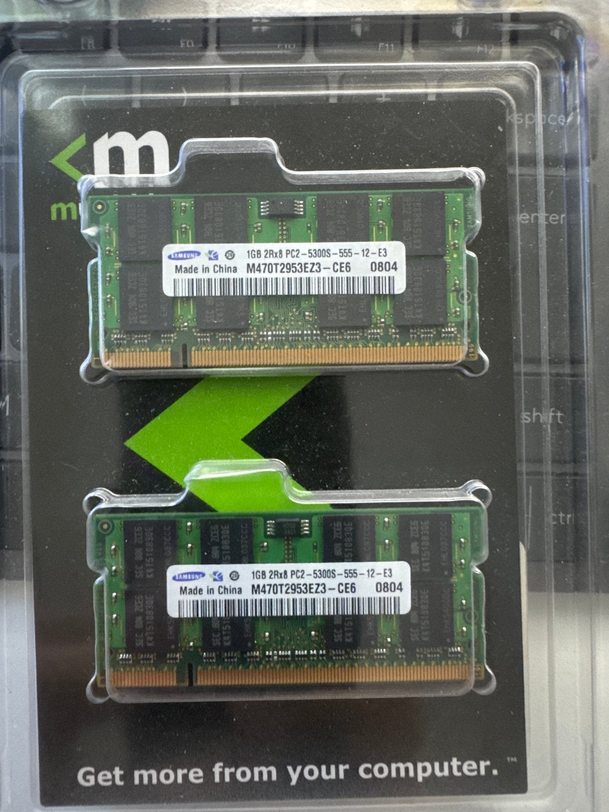 Samsung 2x1GB PC2-5300S DDR2 Laptop RAM Geheugen, Computers en Software, Ophalen of Verzenden, Gebruikt, DDR2, Laptop