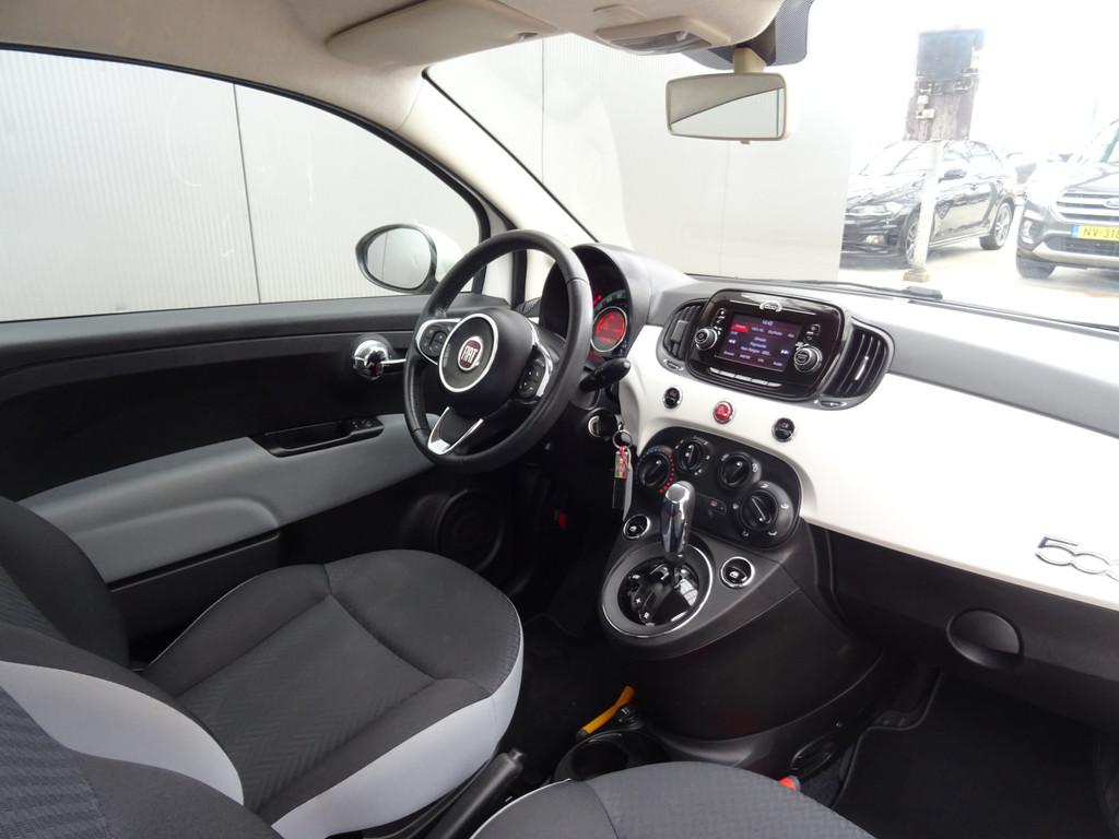 Fiat 500 0.9 TwinAir Turbo Popstar * PDC * 4 SEIZOENSBANDEN, Stof, Gebruikt, Wit, Origineel Nederlands