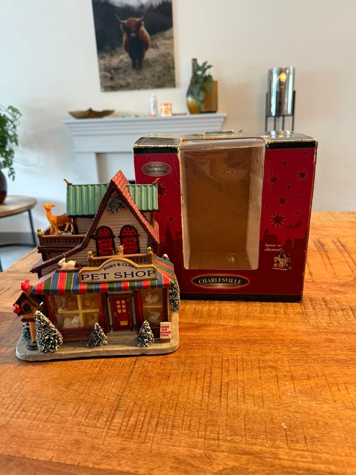 Charlesville kersthuisje, Diversen, Kerst, Ophalen of Verzenden, Zo goed als nieuw