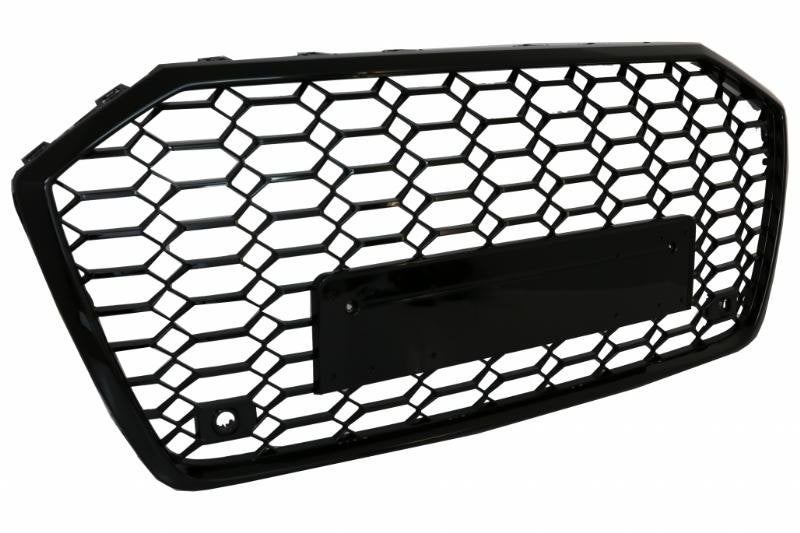 Grill glans Zwart Honingraat Geschikt Voor Audi A6 C8 RS6 Lo, Verzenden, Automotive Parts, A.parts@hotmail.nl, Trasmolenlaan 12 3447 GZ Woerden
