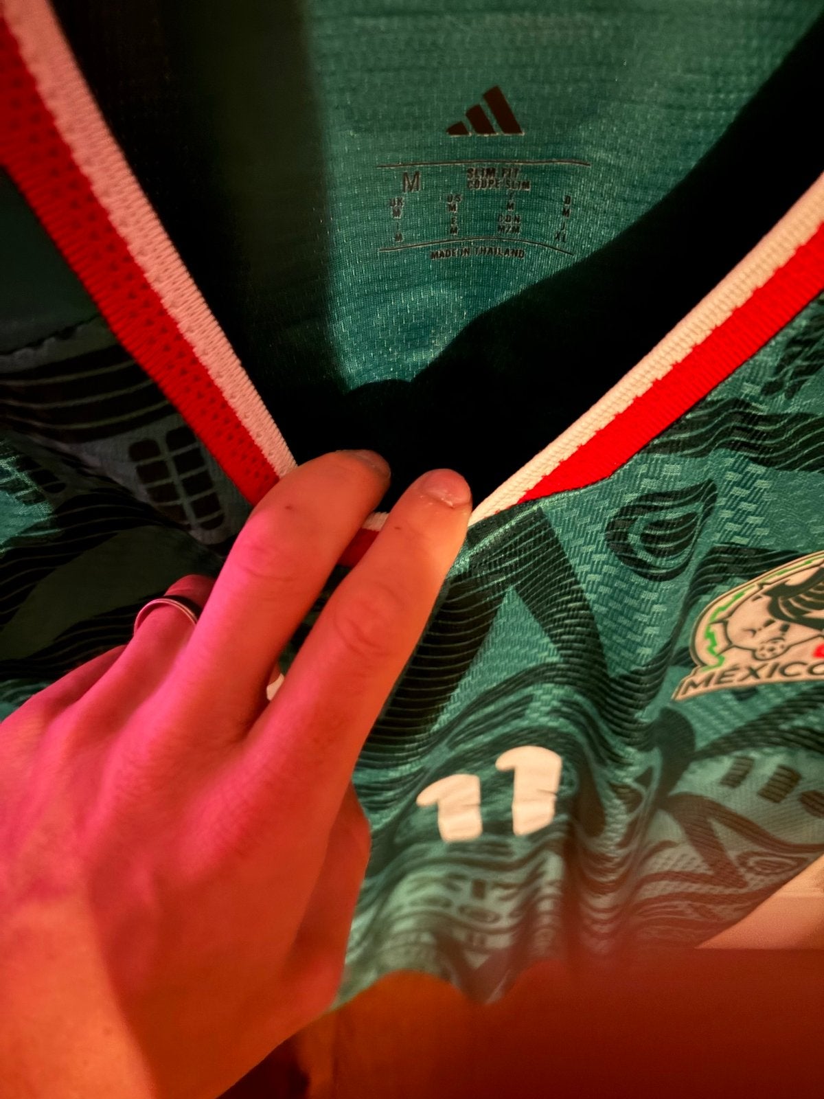 Mexico Thuisshirt Santiago Gimenez Maat M, Maat M, Ophalen of Verzenden, Zo goed als nieuw, Shirt