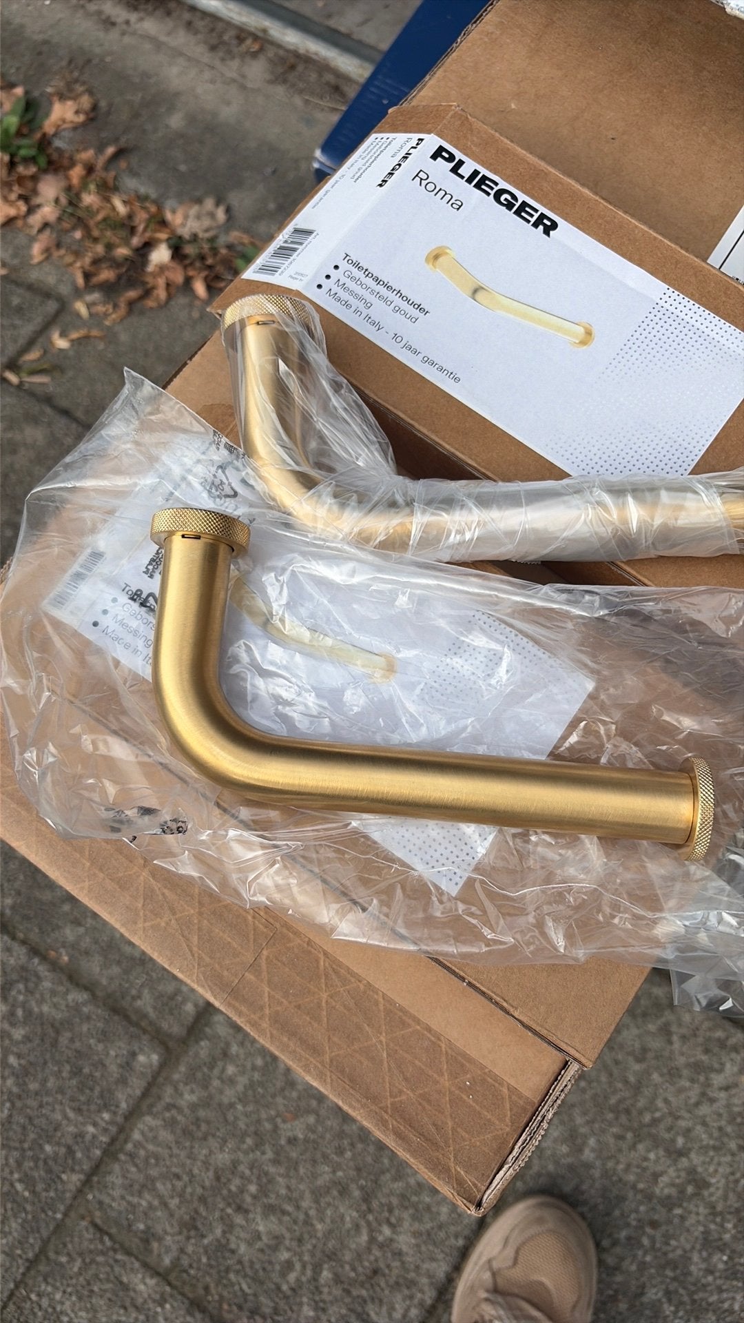 Plieger roma toiletrolhouder 2x goud, Ophalen of Verzenden, Nieuw