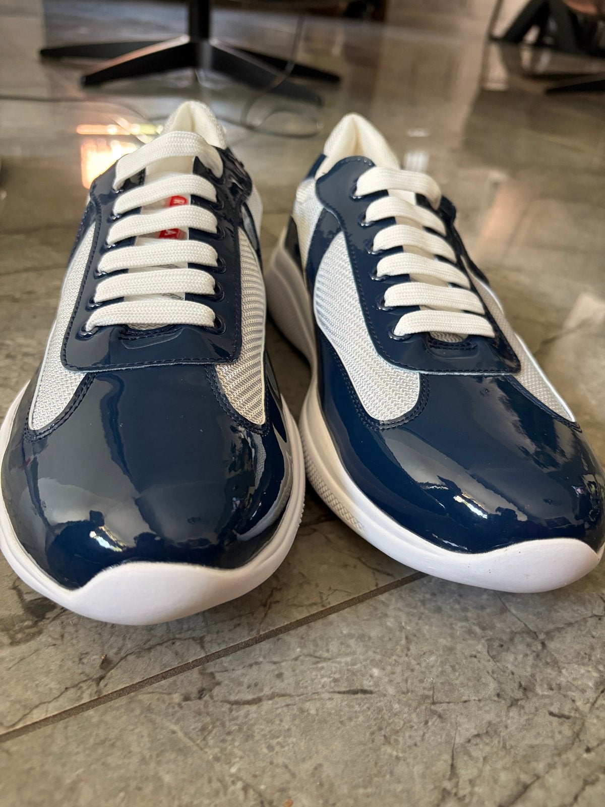 Prada sneakers blauw maat 44 - Nooit gedragen, Ophalen of Verzenden, Nieuw, Blauw, Sneakers of Gympen