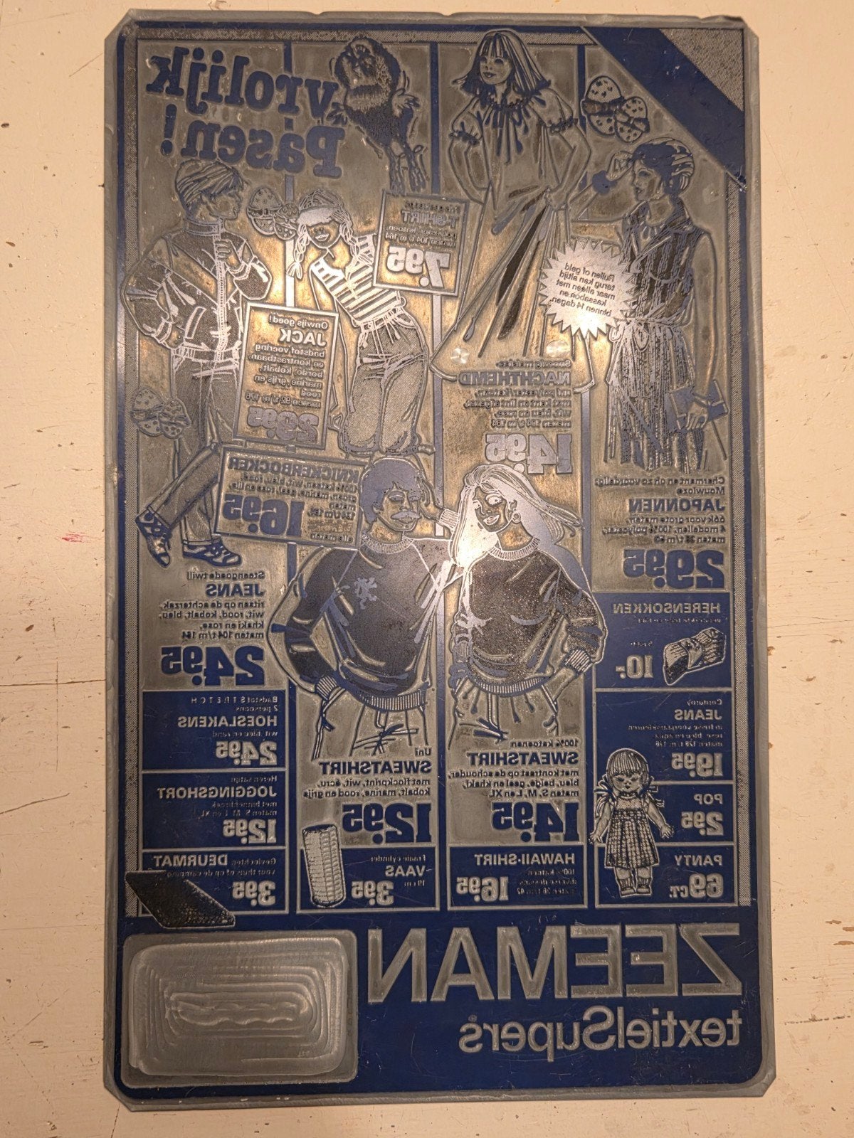 Reclame zitplaatsen aluminium Zeeman folder, Verzenden, Zo goed als nieuw, Overige typen