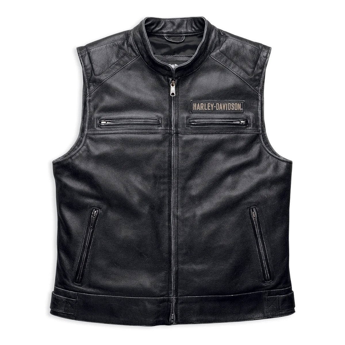 Harley Davidson Vest leer, origineel HD maat XXL, Motoren, Ophalen, Nieuw zonder kaartje, Heren, Jas | leer
