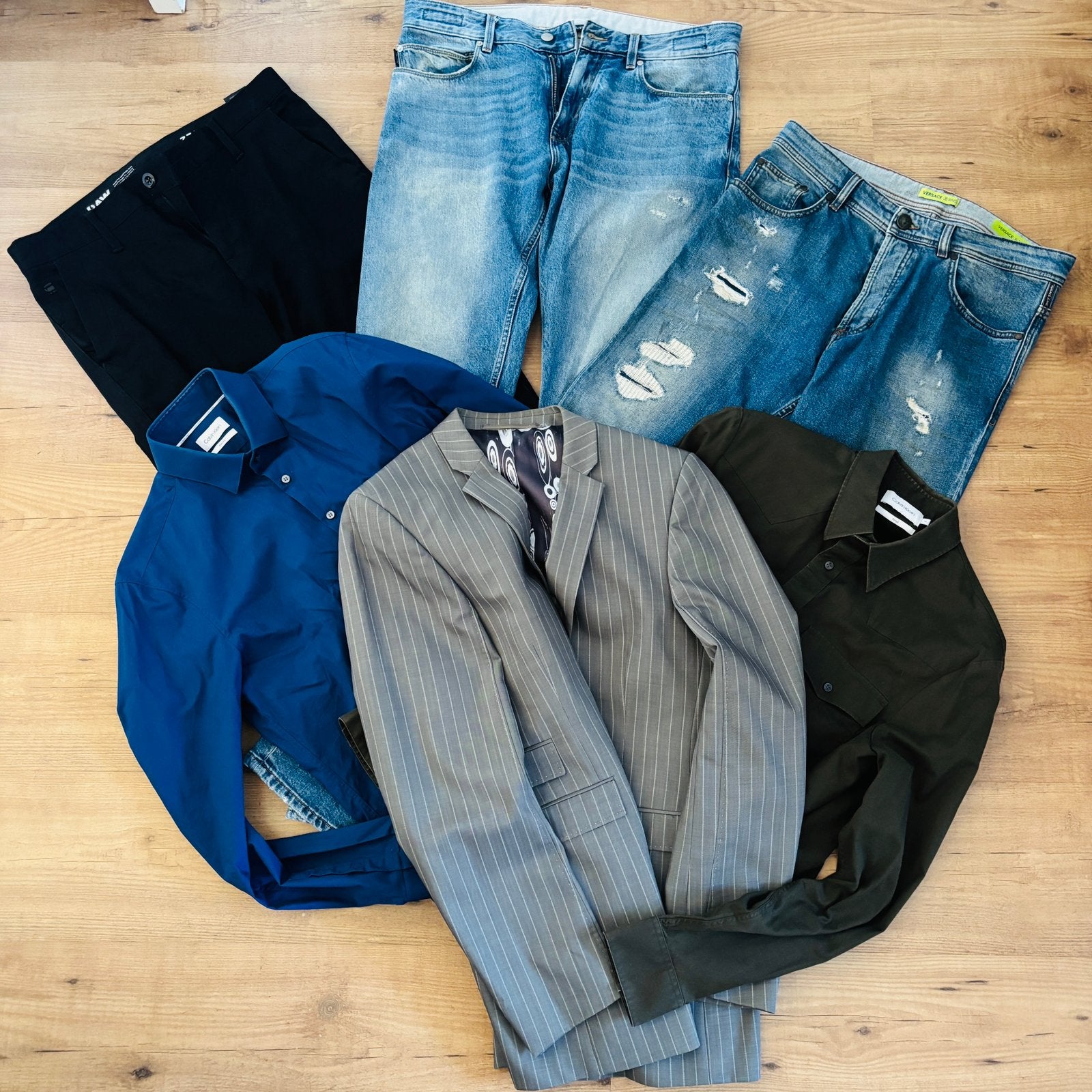 Heren merkkleding Calvin Klein, Versace, Hans Ubbink, Verzenden, Zo goed als nieuw