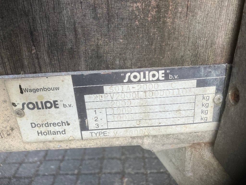 Solide tandemasser aanhanger  met nieuw neuswiel en kabel, Auto diversen, Aanhangers en Bagagewagens, Ophalen of Verzenden, Gebruikt