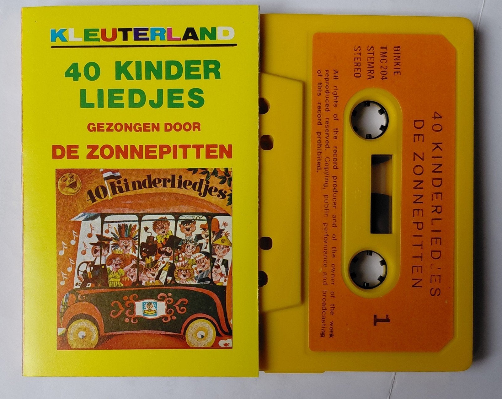 TMC  - 204. (Binkie) De Zonnepitten. ZELDZAAM!!, Ophalen of Verzenden, Zo goed als nieuw, 1 bandje