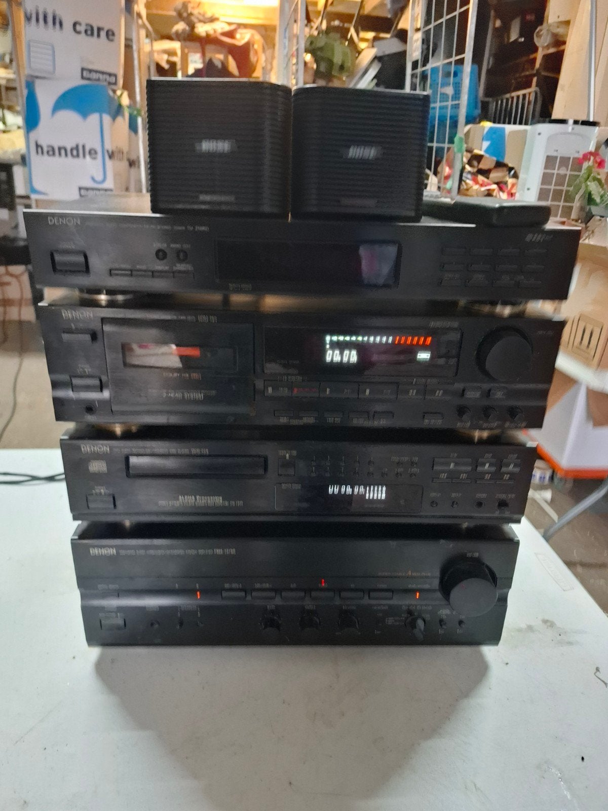 Denon Hifi Set: Versterker, CD, cassettedeck, Audio, Tv en Foto, Ophalen, Gebruikt, Denon, Onbekend
