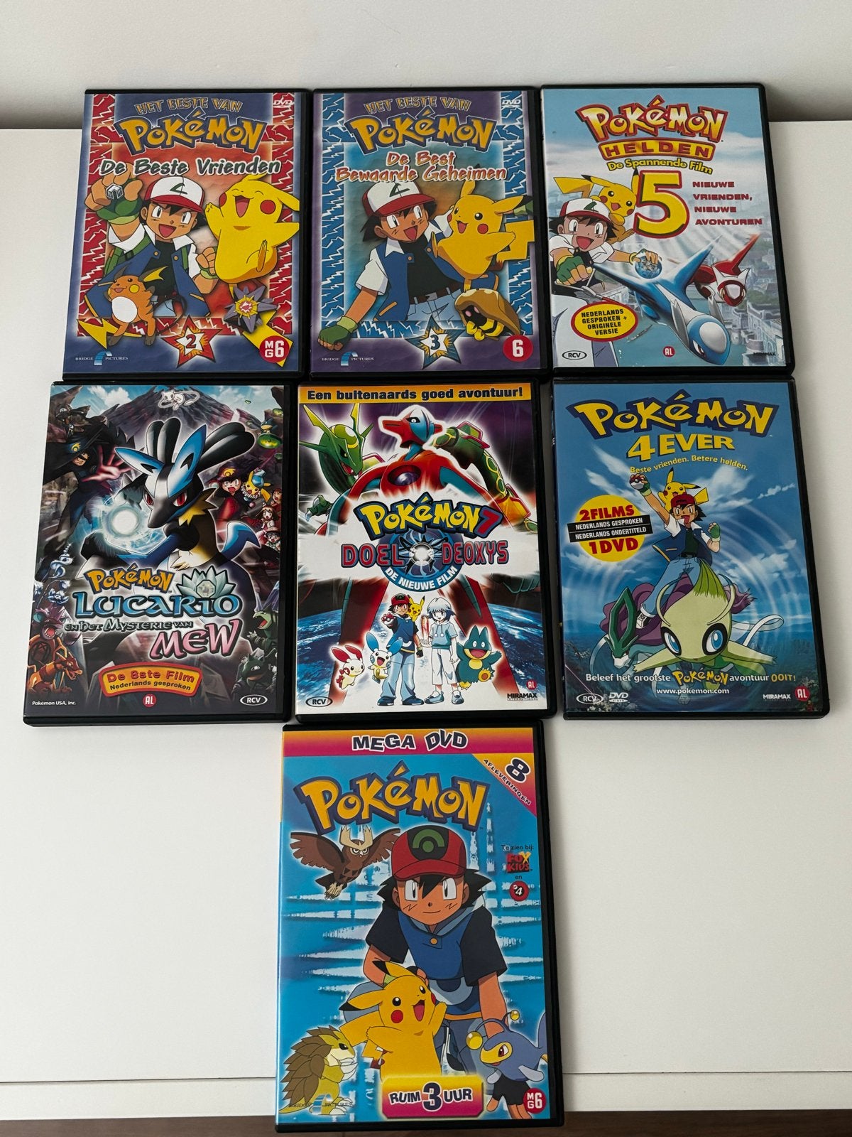 Pokémon DVD Collectie - 7 Films en Series, Cd's en Dvd's, Ophalen, Animatie, Nederlands, Zo goed als nieuw