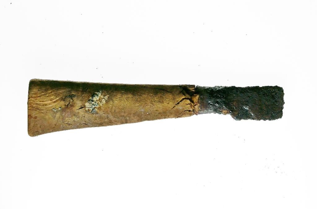 Mesheft hout L115mm b26mm     b796, Verzenden