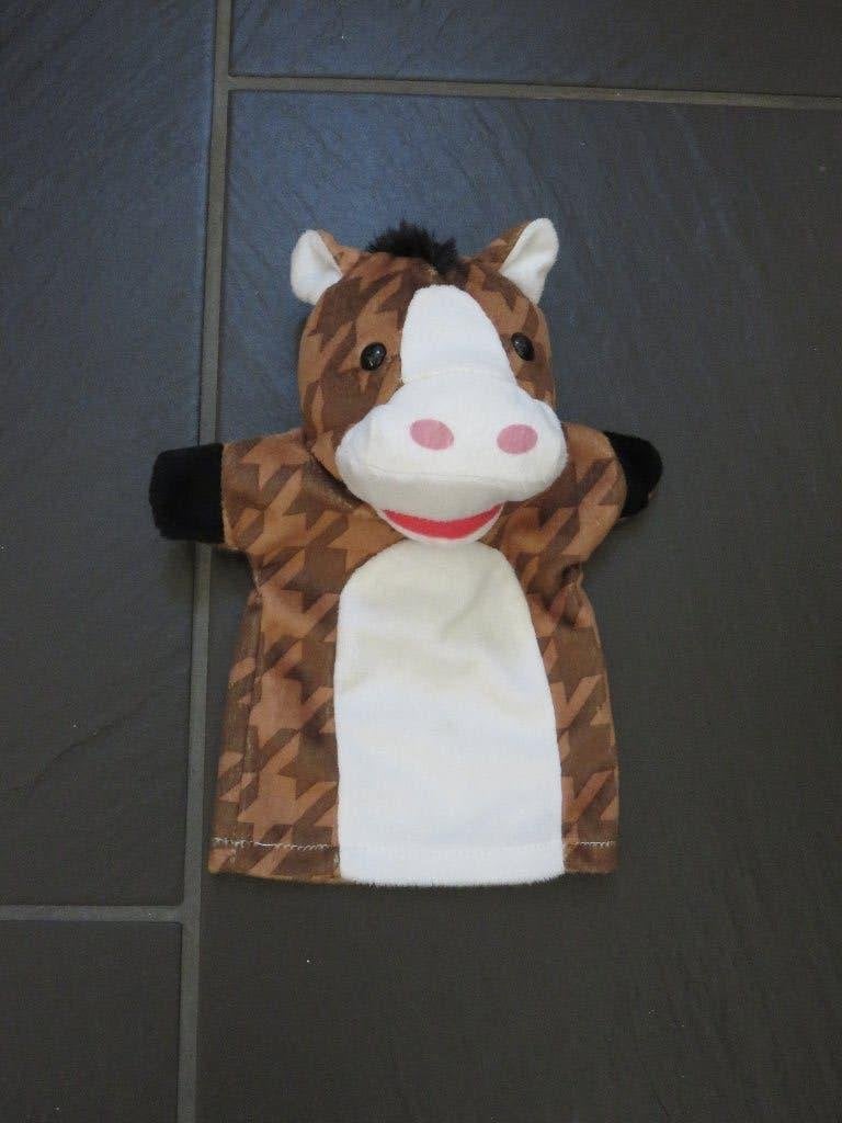 Handpop paard, ca 21cm. Nette handpop, Ophalen of Verzenden, Zo goed als nieuw, Ontdekken