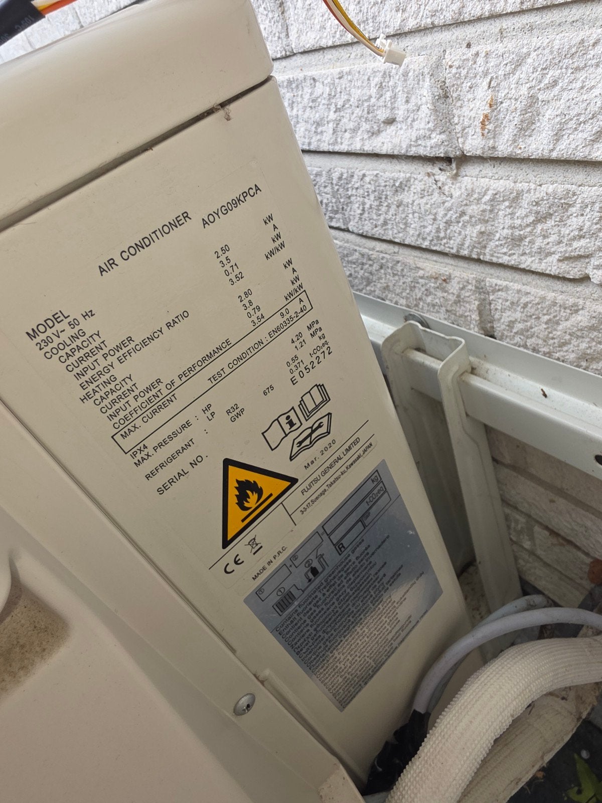 Gezocht: Buitendeel Fujitsu Split Unit AOYG09KPCA, Ophalen of Verzenden
