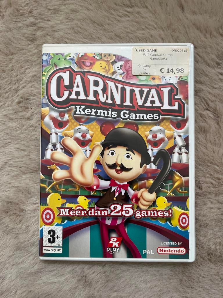 Carnaval kermis games Wii, Ophalen of Verzenden, Zo goed als nieuw, Sport, 3 spelers of meer