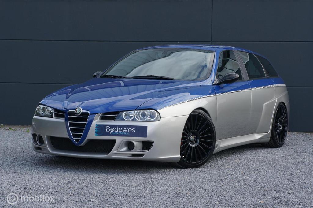 Alfa Romeo 156 Sportwagon 3.2 V6 GTA AM Autodelta Unique !, Auto's, Alfa Romeo, Voorwielaandrijving, Gebruikt, Zwart, Handgeschakeld