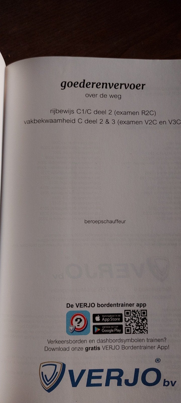 Verjo rijbewijs C1 deel 2 en 3, Ophalen of Verzenden, Alpha, Zo goed als nieuw, Niet van toepassing