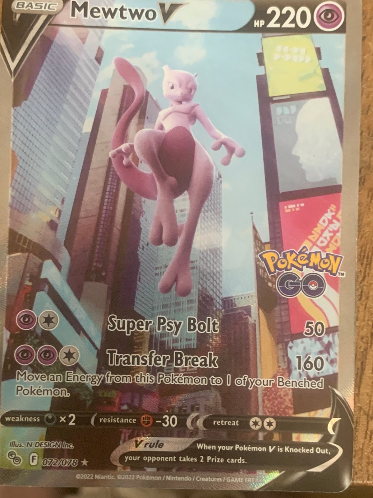 Pokémon Go Mewtwo, Ophalen of Verzenden, Zo goed als nieuw