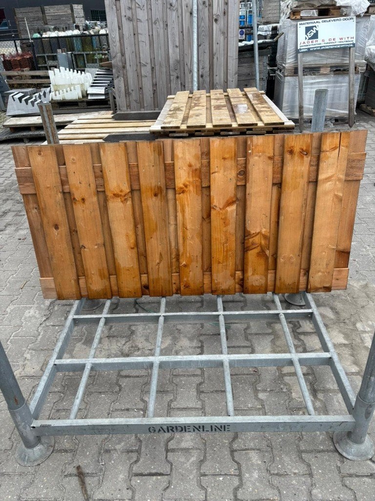 Tuinscherm Douglas 180x90 cm 21-planks (B-keus) - J&W 168, Ophalen, 150 tot 200 cm, Zo goed als nieuw, Nvt