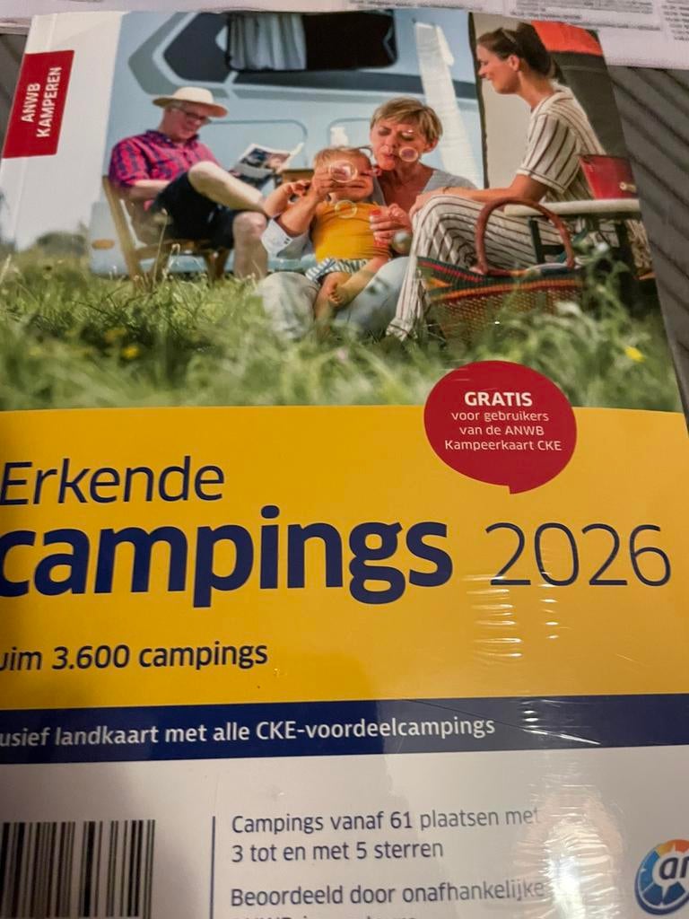 Anwb  erkende campings 2026, Europa, Nieuw, Ophalen of Verzenden, Campinggids