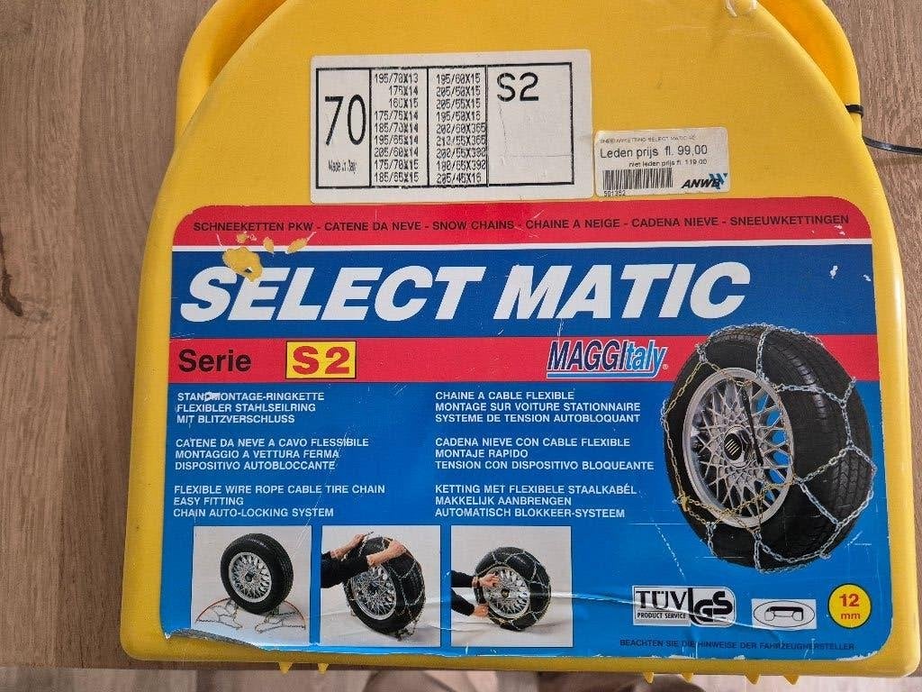 Sneeuwkettingen Select Matic S2 - Maat 70, Auto diversen, Ophalen of Verzenden, Nieuw