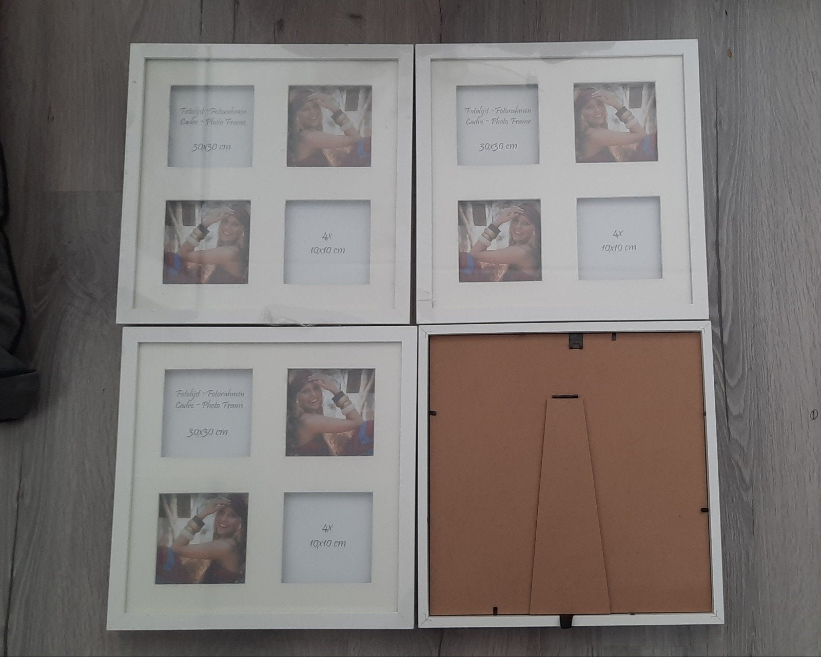 Nieuw 4x fotolijst 30x30cm - fotoformaat 10x10 cm of 30x30cm, Audio, Tv en Foto, Fotografie | Fotolijsten, Standaard fotolijst