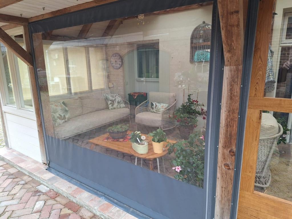 Verandazeilen,serrezeilen,schaduwdoeken, raamfolie, op maat, Tuin en Terras, Ophalen of Verzenden, Nieuw, Veranda