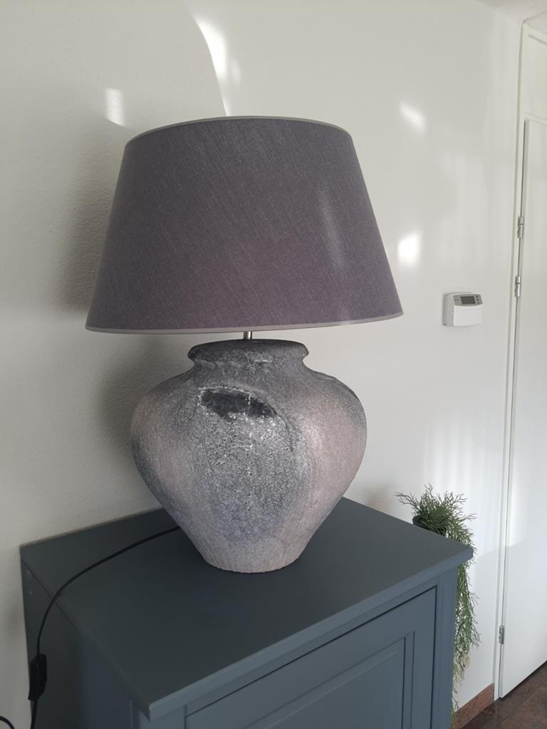 Grote vaaslamp, Ophalen of Verzenden, Rond, 25 tot 50 cm