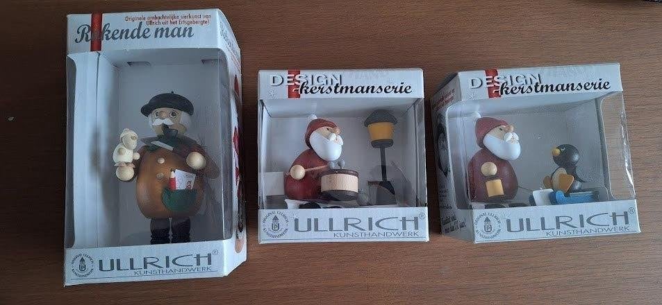 3X Ullrich kunsthandwerk houten poppen voor kerst Nieuw, Ophalen of Verzenden, Nieuw