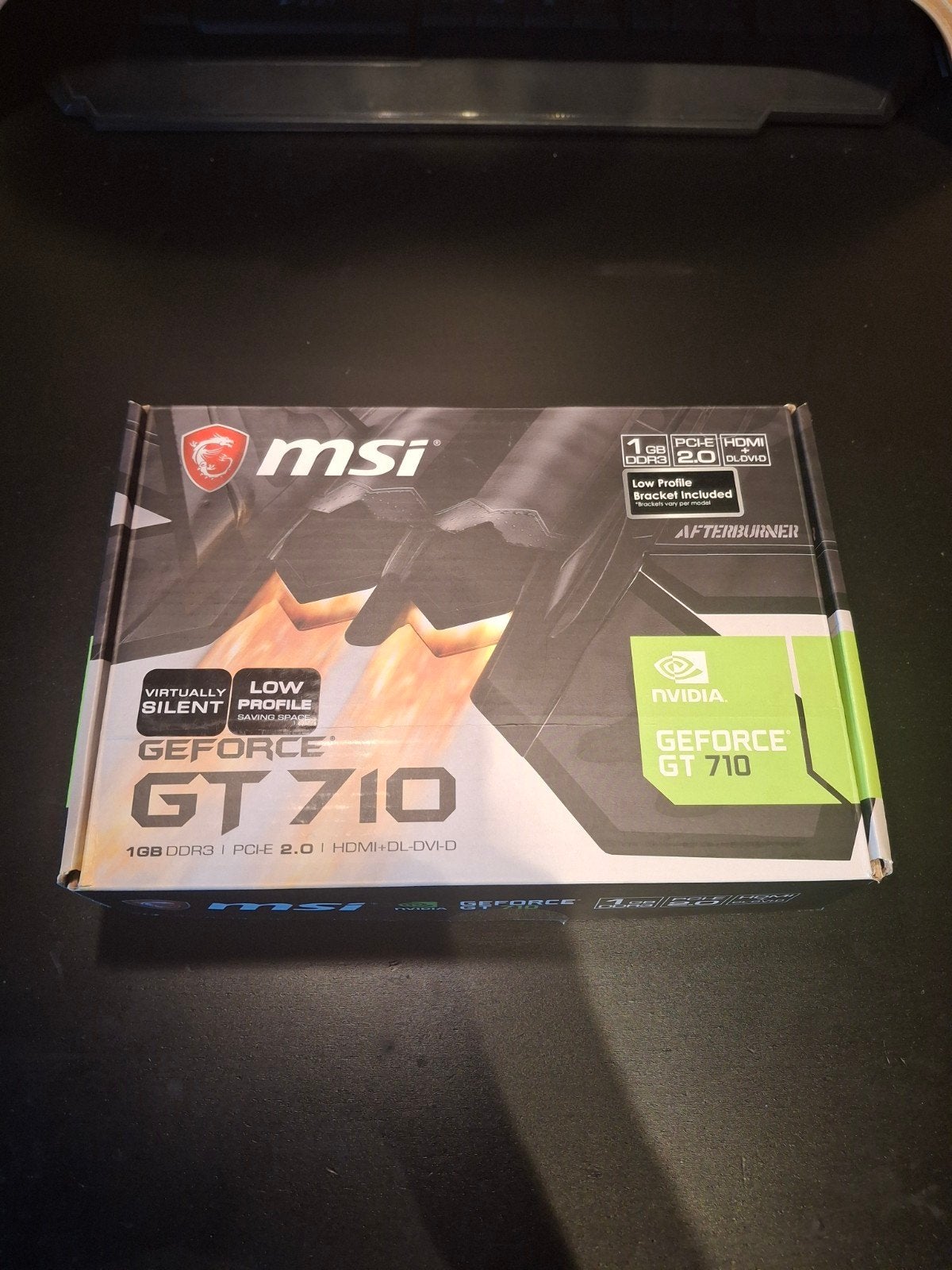 MSI GeForce GT 710 1GB Low Profile Videokaart, Computers en Software, Videokaarten, Ophalen, PCI-Express 2, GDDR3, HDMI