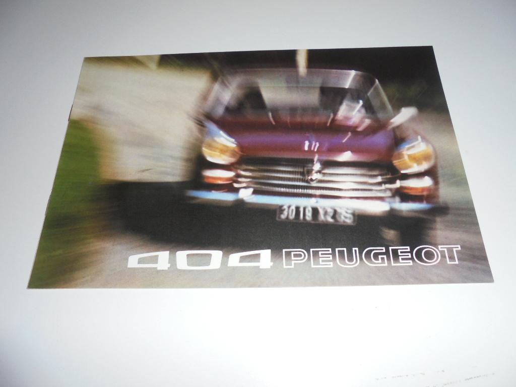 brochure Peugeot 404 modellen 1973, Ophalen of Verzenden, Zo goed als nieuw, Peugeot