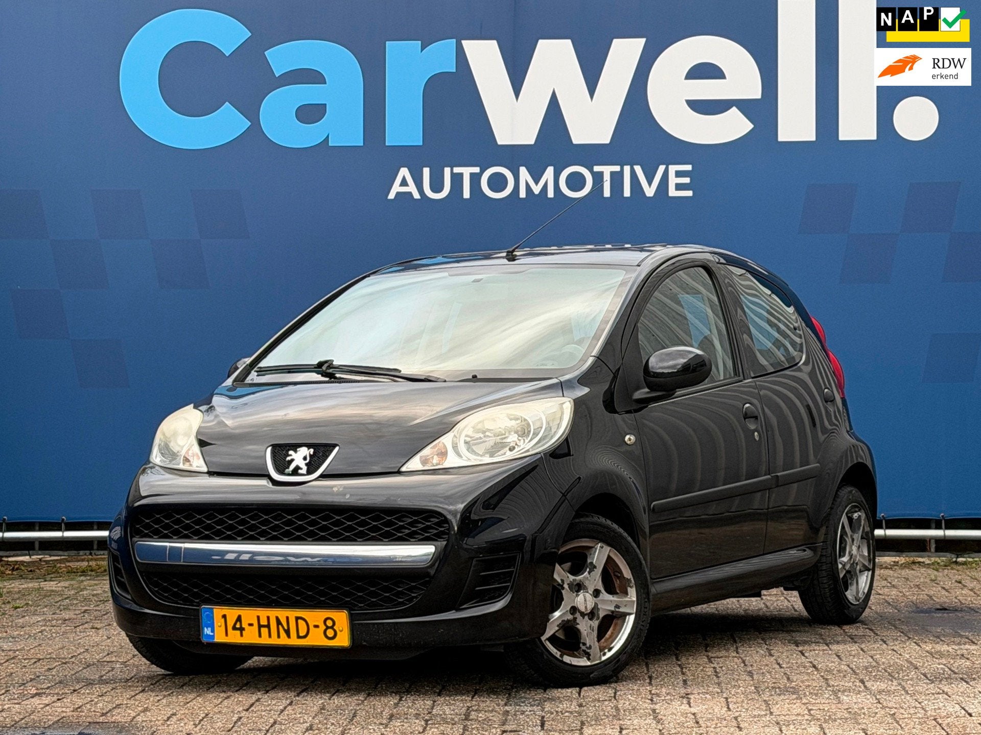 Peugeot 107 1.0-12V XR |Airco|Schuifdak|ElektrischeRamen|Tou, Auto's, Peugeot, Voorwielaandrijving, Stof, Gebruikt, Zwart