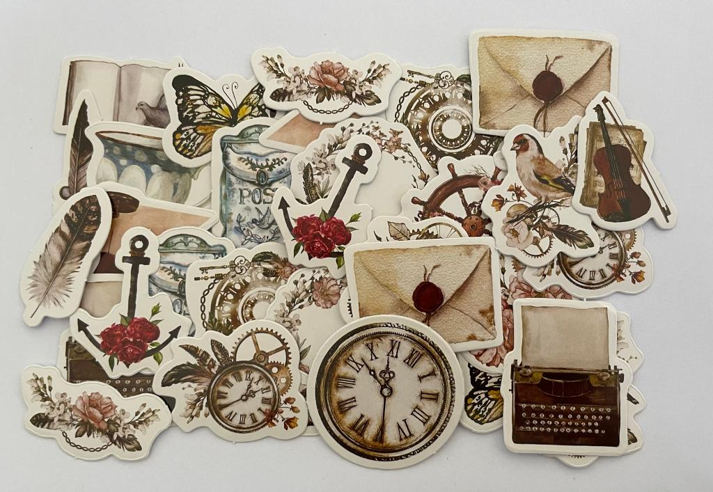 Vintage stickers, Verzenden, Nieuw, Meerdere stickers
